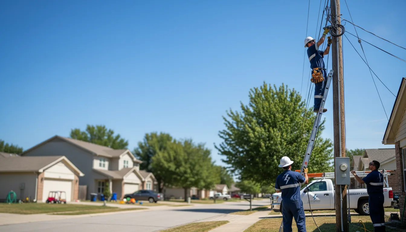 Residential electrician providing installation services in Lapaz, IN